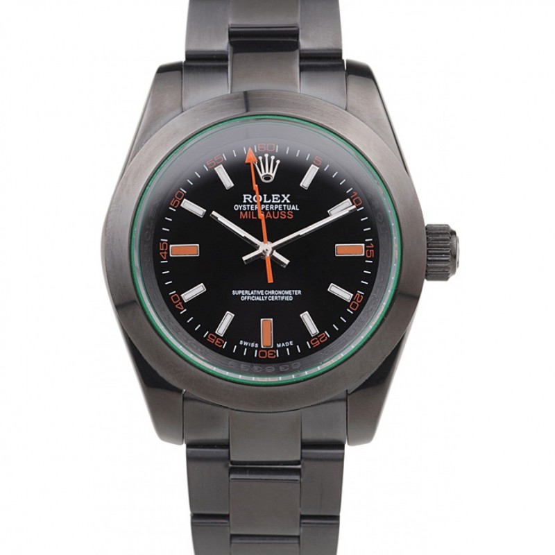 Dial Rolex Milgauss Pro-Hunter tintado verde Saphire Negro – Replicas  relojes suizos