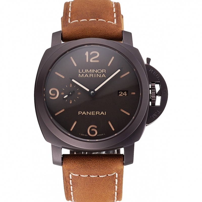 Suiza Panerai Luminor Marina 1950 3 D as Brown Dial correa de